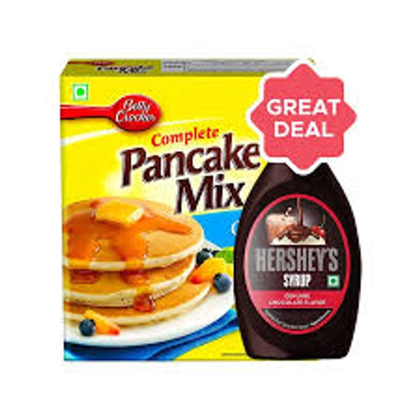 Hershey'S Chocolate Syrup + Betty Crocker Original Pancake Mix Combo (250 Gm + 200 Gm) - 450 gm - 450 gm