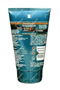 Himalaya Men Pimple Clear Neem Face Wash Fast Active Boost Strong - 50 ml - 50 ml