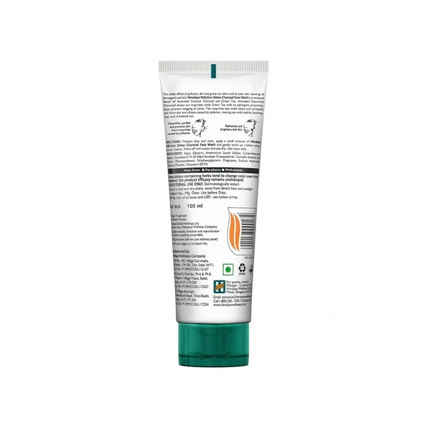 Himalaya Pollution DeTox Charcoal Face Wash (100 ml) - 100 ml