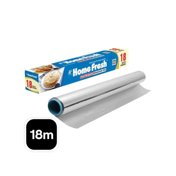Home Fresh Food Wrapping Aluminium Foil - 18 m - 1 piece (18 m)
