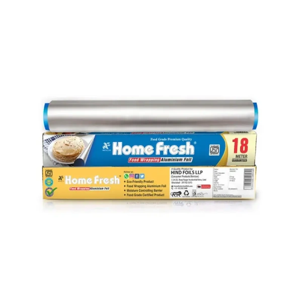 Home Fresh Food Wrapping Aluminium Foil - 18 m - 1 piece (18 m)