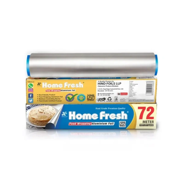 Home Fresh Food Wrapping Aluminium Foil - 72 m - 1 piece (72 m)