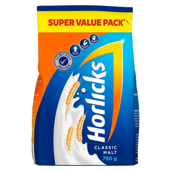Horlicks Classic Malt Drink Refill - 750 gm - 750 gm