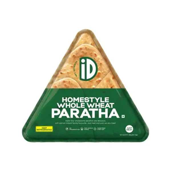 ID Homestyle Whole Wheat Paratha (5 Pieces) - 325 gm - 325 gm
