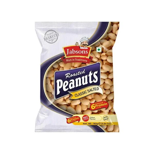 Jabsons Roasted Peanuts Classic Salted - 160 gm - 160 gm