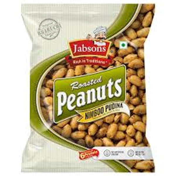 Jabsons Roasted Peanuts Nimboo Pudina - 140 gm - 140 gm