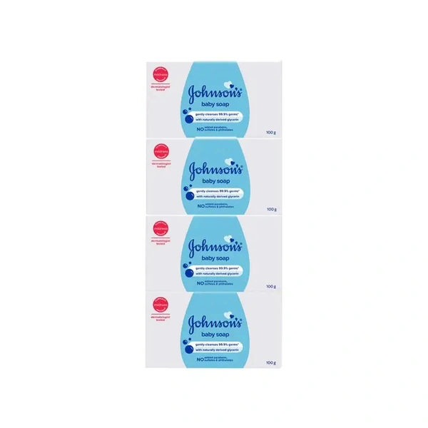 Johnson's Baby Soap- Buy 3 Get 1 Free - 4x100 gm