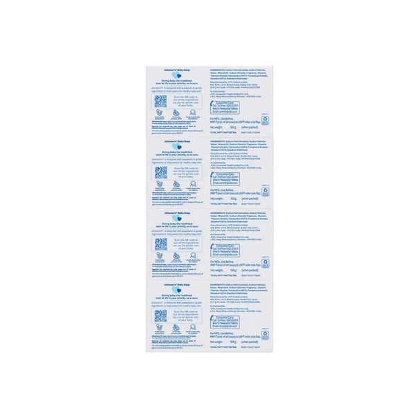Johnson's Baby Soap- Buy 3 Get 1 Free - 4x100 gm