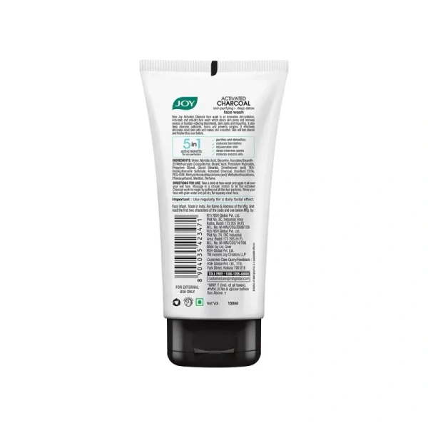 Joy's Activated Charcoal Face Wash - 150 ml - 150 ml