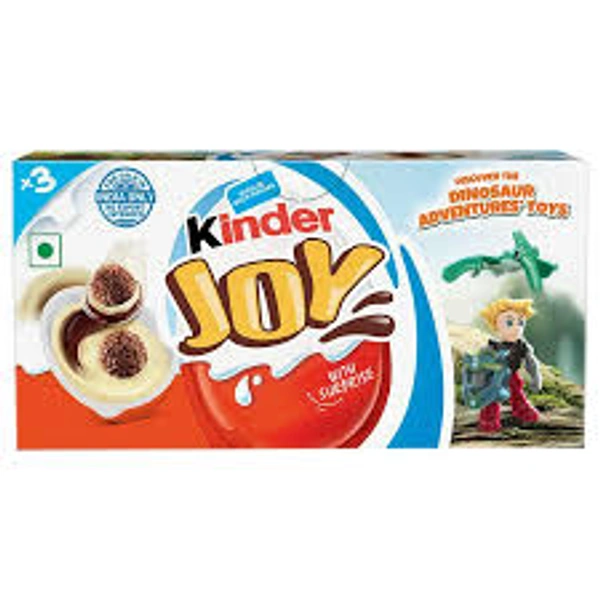 Kinder Joy Chocolate Gift Pack - Blue Edition Pack of 3 - (3*20 gm) - 60 gm - 60 gm