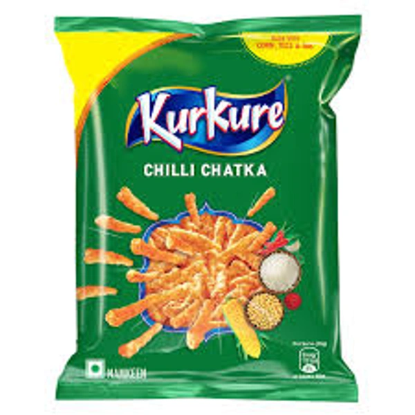 Kurkure Green Chutney Crisps Pack Of 3 - (3*68 Gm) - 204 gm - 204 gm