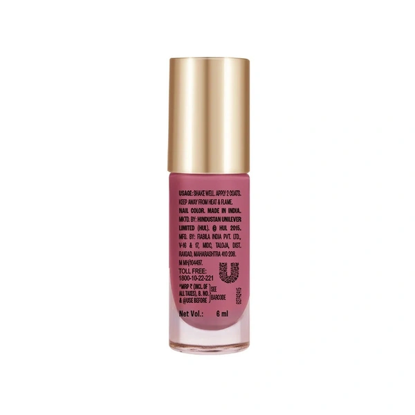Lakme 9to5 Primer + Gloss Berry Business Nail Paint - 6 ml