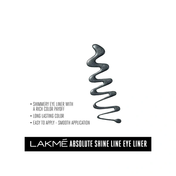 Lakme Absolute Shine Line Eyeliner (Grey) - 4.5 ml