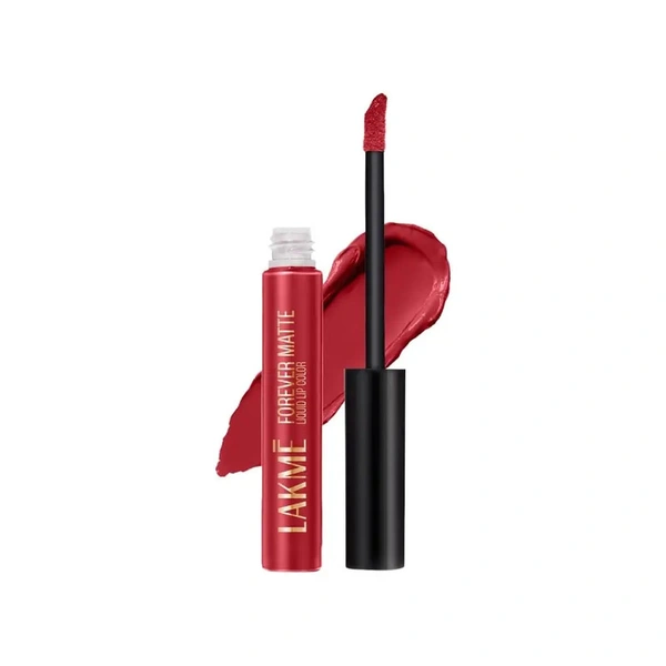Lakme Forever Matte Liquid Lip Coulour (Red Velvet) - 5.6 ml