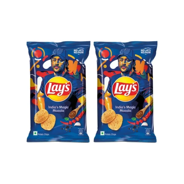 Lay'S India'S Magic Masala Potato Chips Pack Of 2 - (2*90 gm) - 180 gm - 180 gm