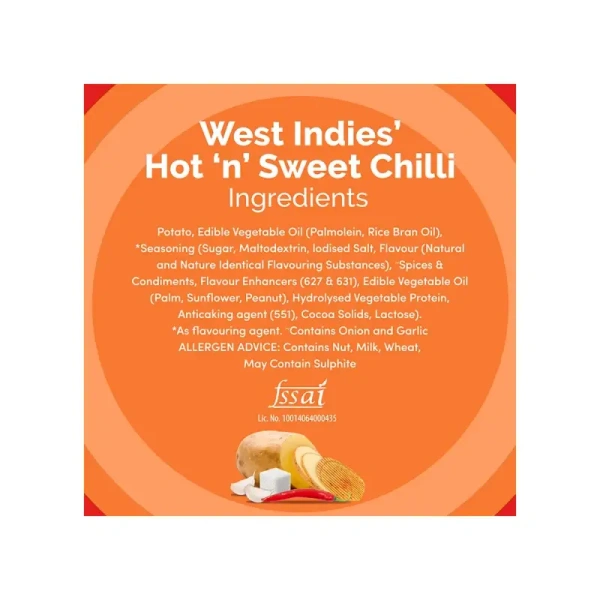 Lay'S West Indies Hot N Sweet Chilli Flavour Potato Chips - 48 gm - 48 gm