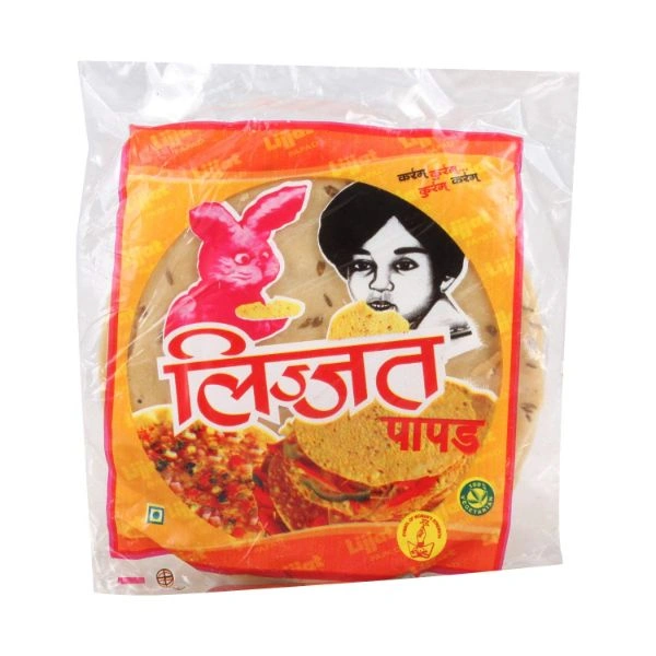 Lijjat Papad Udad Garlic - 200 gm - 200 gm