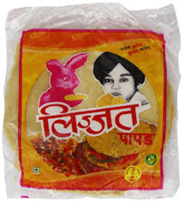 Lijjat Plain Urad Papad - 200 gm - 200 gm