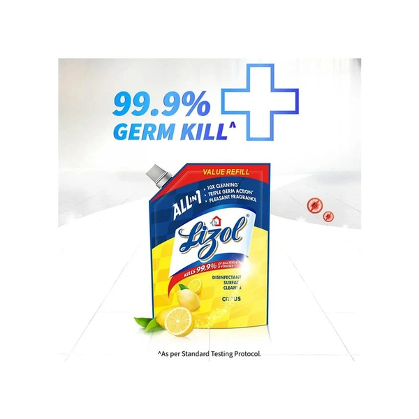 Lizol Disinfectant Surface & Floor Cleaner (Citrus) - 1.8 ltr - 1.8 ltr