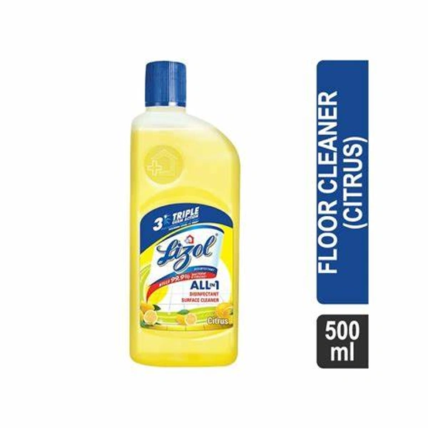 Lizol Disinfectant Surface & Floor Cleaner (Citrus) - 500 ml - 500 ml