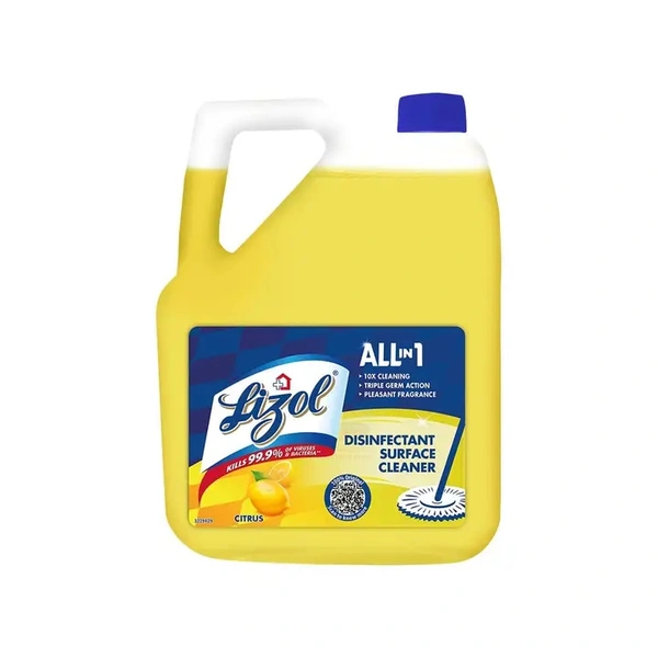 Lizol Disinfectant Surface & Floor Cleaner (Citrus) - 5 ltr - 5 ltr