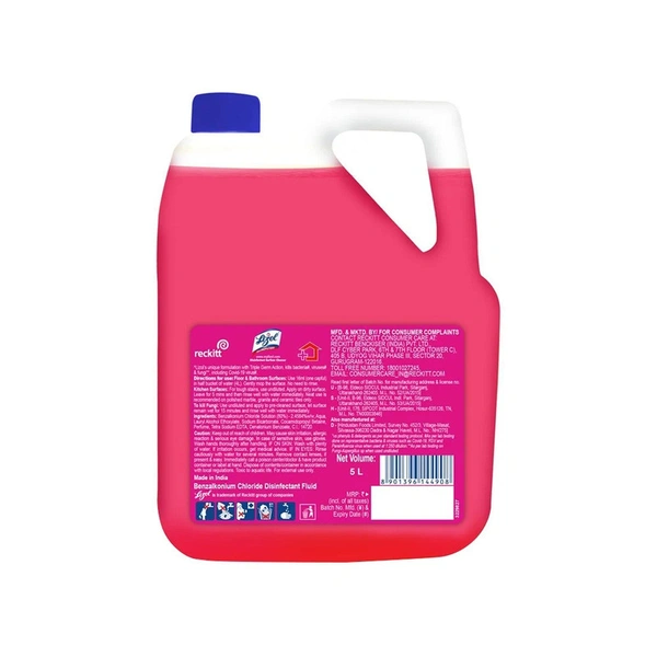 Lizol Disinfectant Surface & Floor Cleaner (Floral) - 5 ltr - 5 ltr