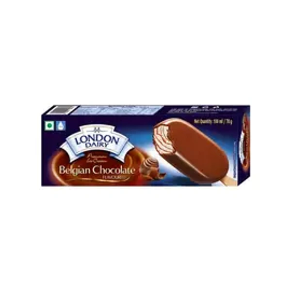 London Dairy Belgian Chocolate Ice Cream Stick - 100 ml - 100 ml