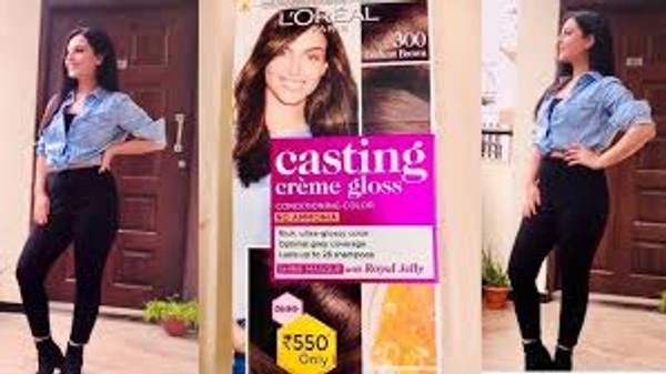 L'Oreal Paris Casting Creme Gloss 300 Darkest Brown - 1 Pack