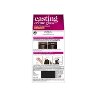 L'Oreal Paris Casting Cr鑴欑瘬me Gloss Cr鑴欑瘬me Hair Colour (Dark Brown) - 87.5 gm+72 ml