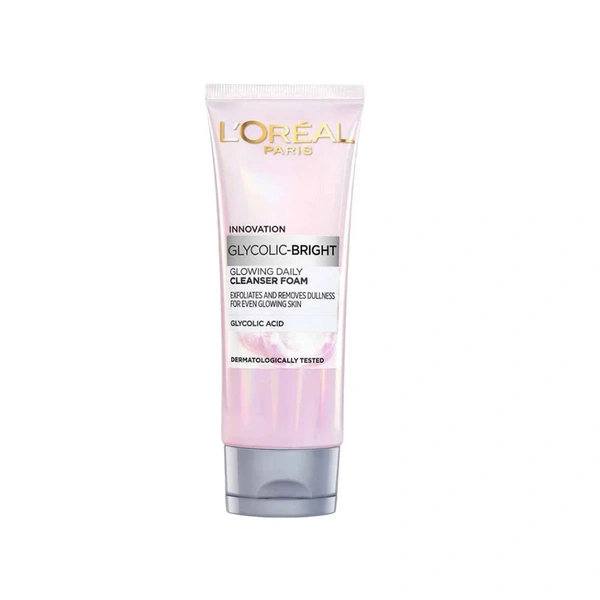 L'Oreal Paris Glycolic Bright,Daily Foaming Face Cleanser - 50 ml