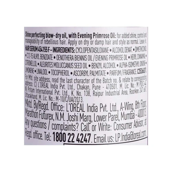 L'Oreal Professionnel Paris Liss Unlimited Primrose Hair Oil - 125 ml