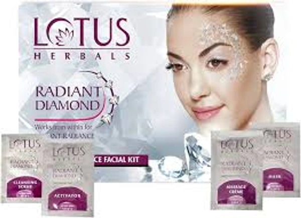 Lotus Herbals Radiant Diamond Cellular Radiance Facial Kit-37 gm - 1 Pack