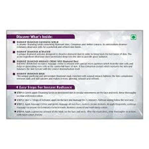 Lotus Herbals Radiant Diamond Cellular Radiance Facial Kit-37 gm - 1 Pack