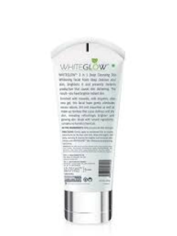 Lotus Herbals Whiteglow 3 in 1 Deep Cleansing Skin Whitening Facial Foam - 50 gm - 50 gm
