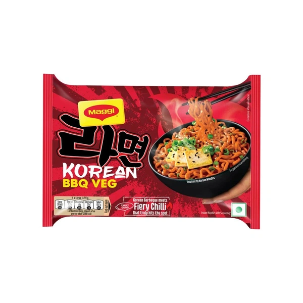 Maggi Korean Bbq Veg Instant Noodles - 90 gm - 90 gm