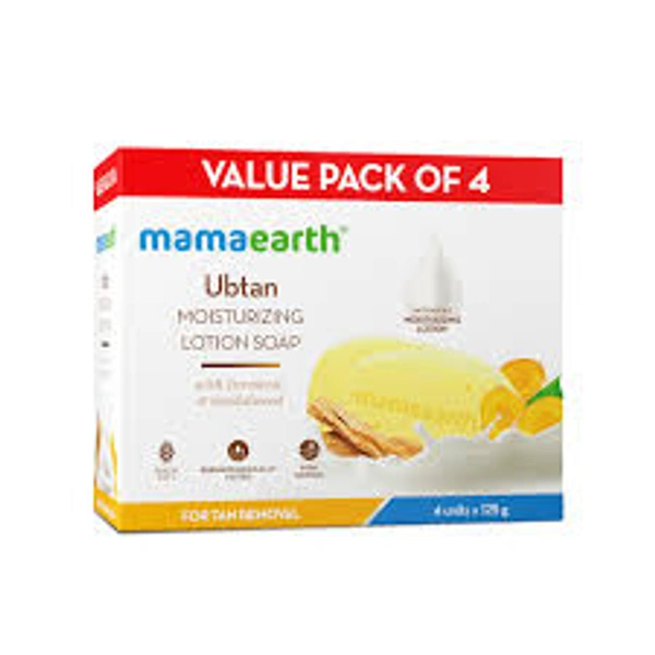 Mama Earth Moisturizing Lotion Soap-125 gm-Combo(Ubtan Face Wash,Vitamin C Soap - 125 gm