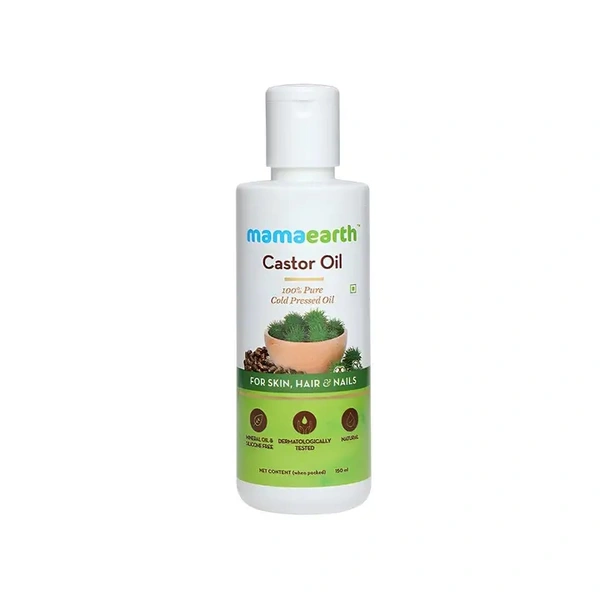 Mamaearth 100 % Pure Cold Pressed Caster Oil - 150 ml