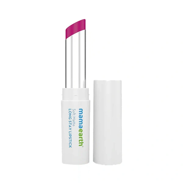 Mamaearth Soft Matte Long Stay Lipstick (Mulberry Pink 02) - 3.5 gm