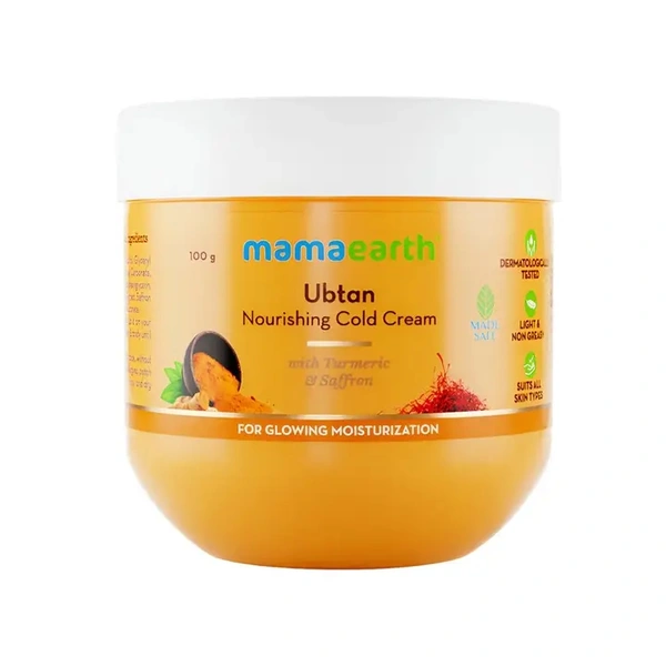 Mamaearth Ubtan Nourishing Cold Cream - 100 gm