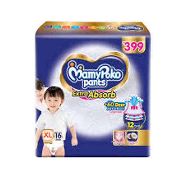 Mamy Poko Pants Extra Absorb 16 Pants 12-17 kg - 16 Pants