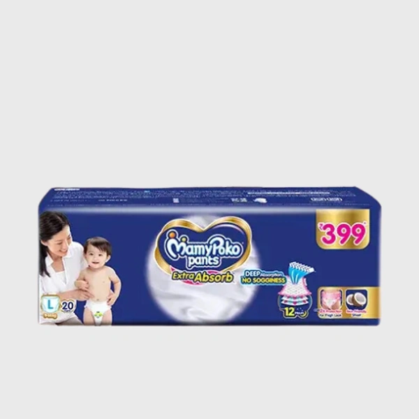 Mamy Poko Pants Extra Absorb 20 Pants 9-14 kg (Large) - 20 Pants