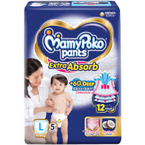 Mamy Poko Pants Extra Absorb 5 Pants L 9-14 kg - 5 Pants