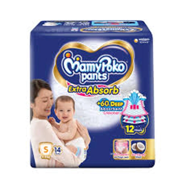 MamyPoko Pants Extra Absorb 4-8 kg Small14 Paints - 14 Pants