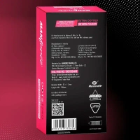 Manforce Extra Dotted Condom (Litchi Flavour)-10 Piece - 10 Piece