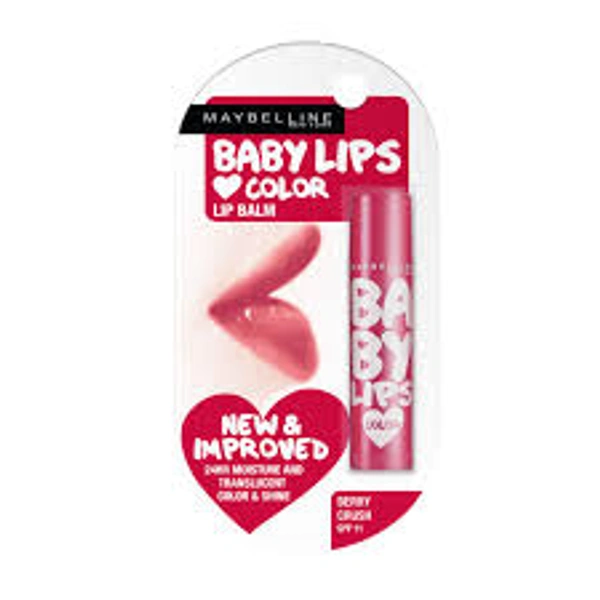 Maybelline New York Baby Lip Balm Berry Crush SPF 11-4gm - 4 gm