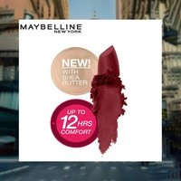 Maybelline New York Color Sensational Creamy Matte Lipistick (Burgundy Blush 696) - 3.9 gm