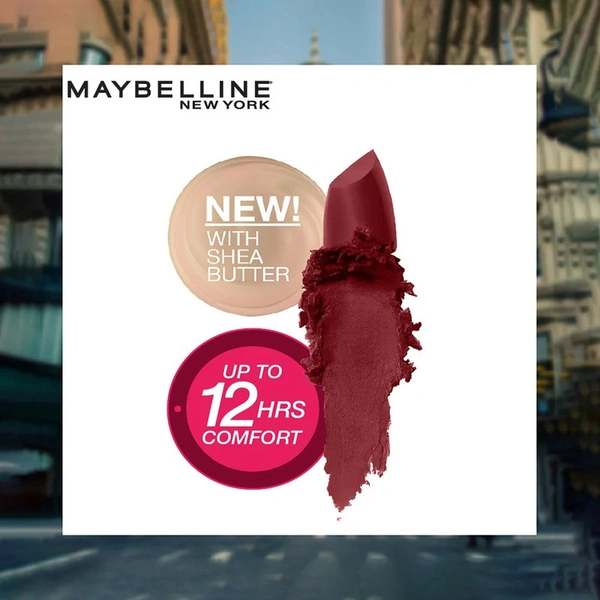 Maybelline New York Color Sensational Creamy Matte Lipistick (Burgundy Blush 696) - 3.9 gm
