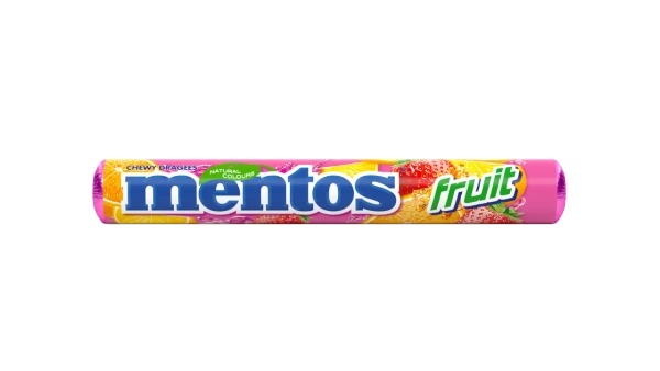 Mentos Rainbow Toffee Fruit Content - 28.6 gm - 28.6 gm