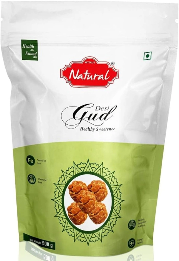 Mittal's Natural Desi Gud - 500 gm - 500 gm