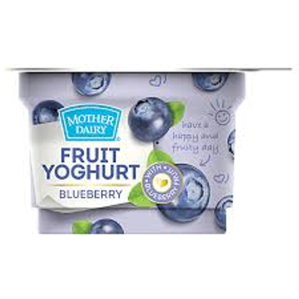 Mother Dairy Blueberry Flavored Yogurt - 100 gm